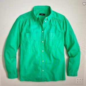 J Crew dyed cotton poplin shirt size 6